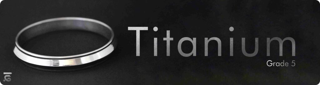 Titanium classic kada banner with black background